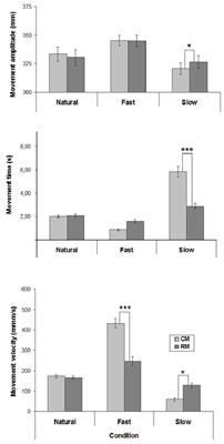 The Use of Velocity Information in Movement Reproduction